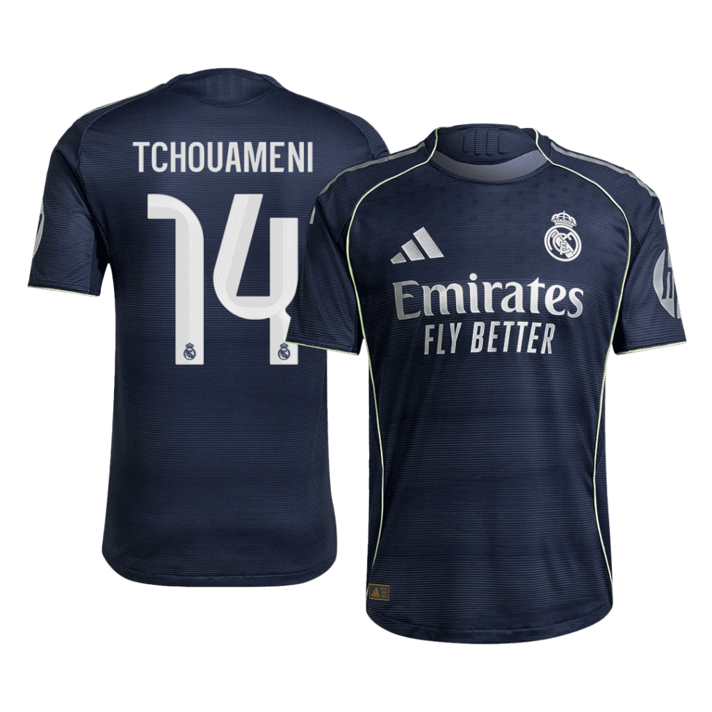 TCHOUAMENI #14 Real Madrid Away Authentic Soccer Jersey 2025/26