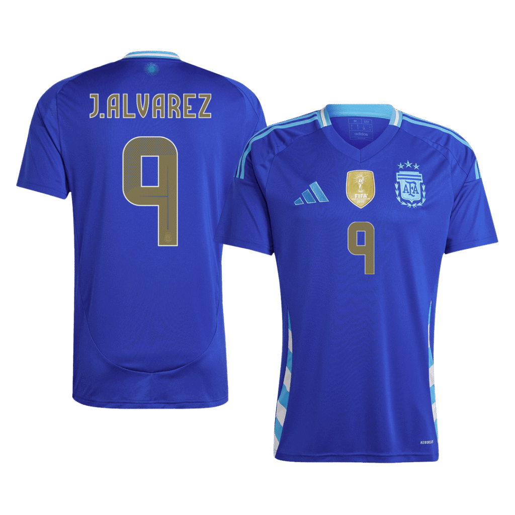 J.ALVAREZ #9 Argentina Away Soccer Jersey 2024