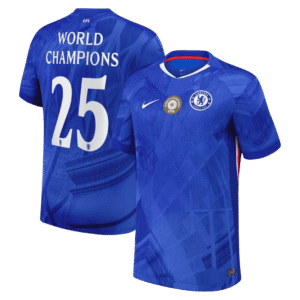 WORLD CHAMPIONS #25 Chelsea Home Soccer Jersey 2025/26 with chest badge