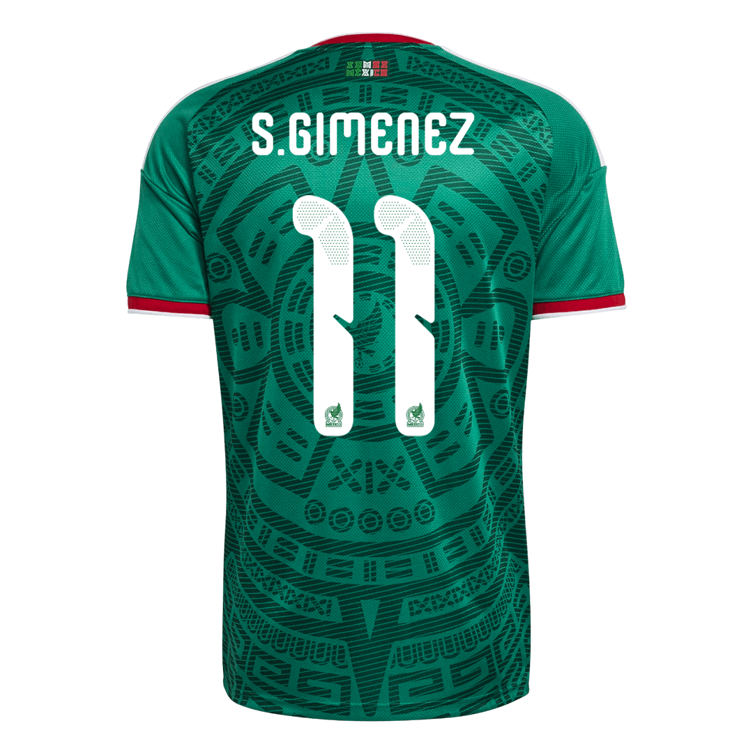 S.GIMENEZ #11 Mexico Home Soccer Jersey World Cup 2026 - Image 8