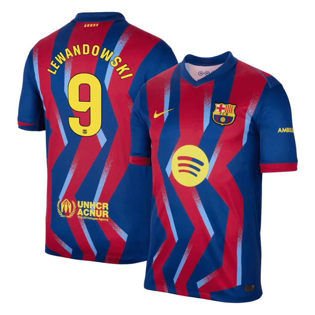 LEWANDOWSKI #9 Barcelona Fourth Away Soccer Jersey 2025/26