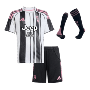 Juventus Home Kids Soccer Jerseys Full Kit 2025/26