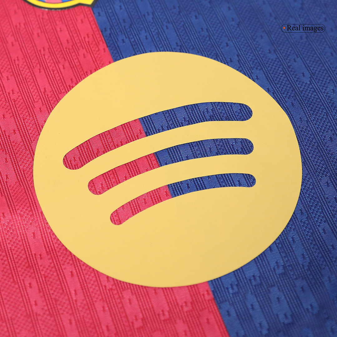 RAPHINHA #11 Authentic Barcelona Home Soccer Jersey 2024/25 Red&Blue - UCL (Spotify Logo Without Text) - Image 6