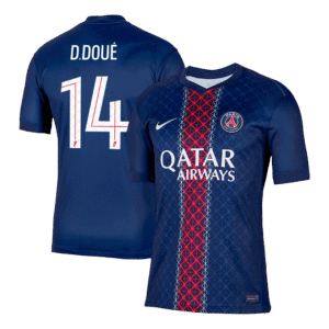 D.DOUÉ #14 PSG Home Soccer Jersey 2025/26