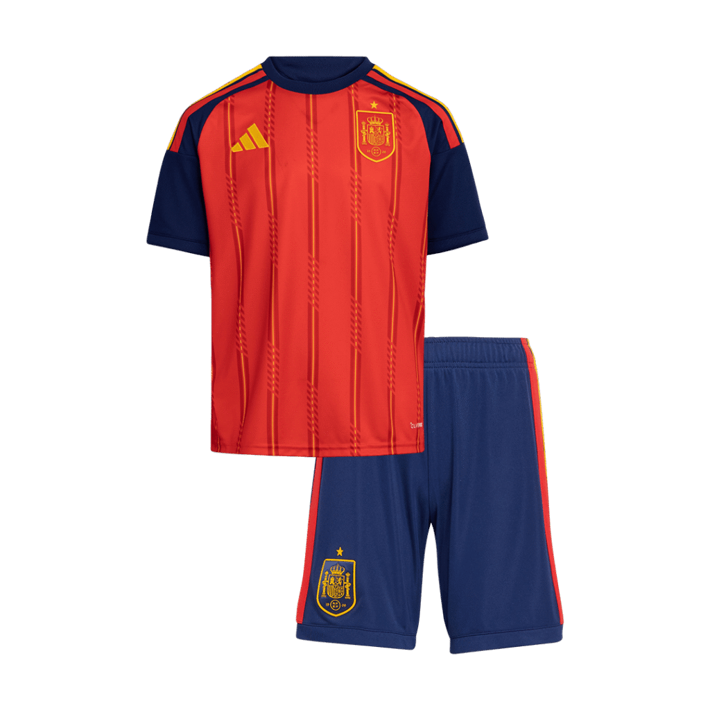 Spain Home World Cup Kids Soccer Jerseys Kit 2026