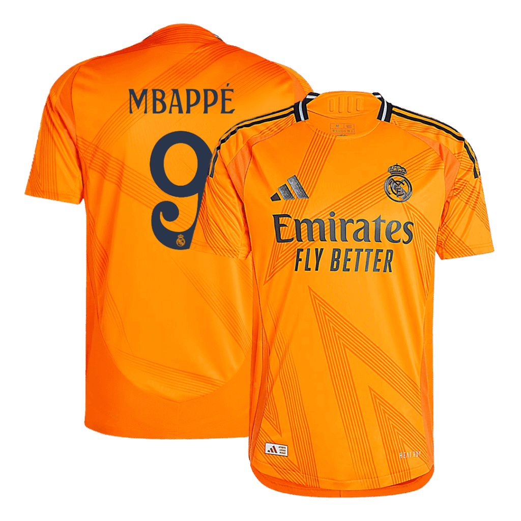 Authentic MBAPPE #9 Soccer Jersey Real Madrid Away Shirt 2024/25