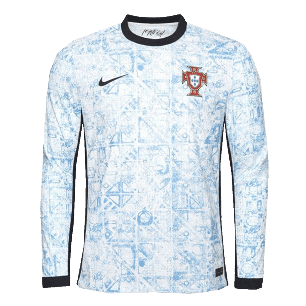 Authentic Portugal Away Long Sleeve Soccer Jersey Euro 2024