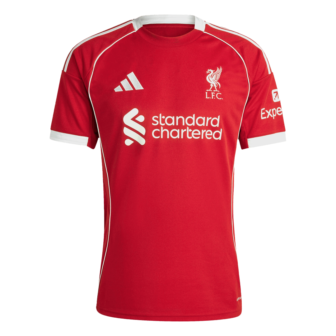 M.SALAH #11 Liverpool Home Soccer Jersey 2025/26 - Image 6