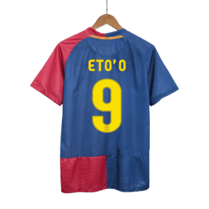 Retro Jersey ETO'O #9 Barcelona Retro Jersey Home Soccer Shirt 2008/09 UCL Final