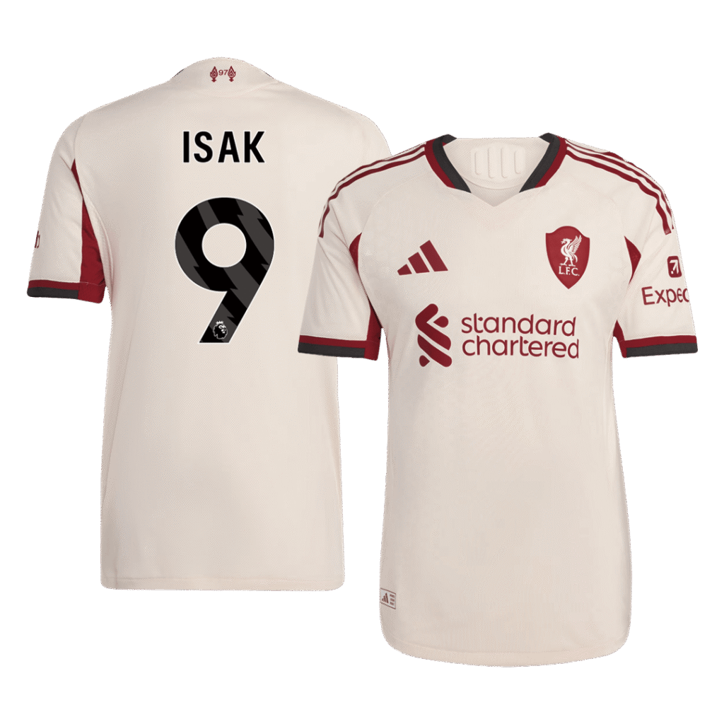 ISAK ##9 Liverpool Away Authentic Soccer Jersey 2025/26