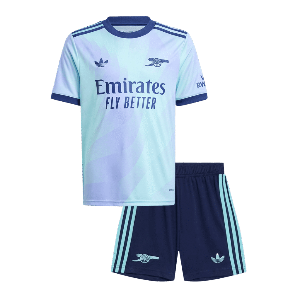 Gift-Kid's Arsenal Third Away Soccer Jersey Kit(Shirt+Shorts) 2024/25