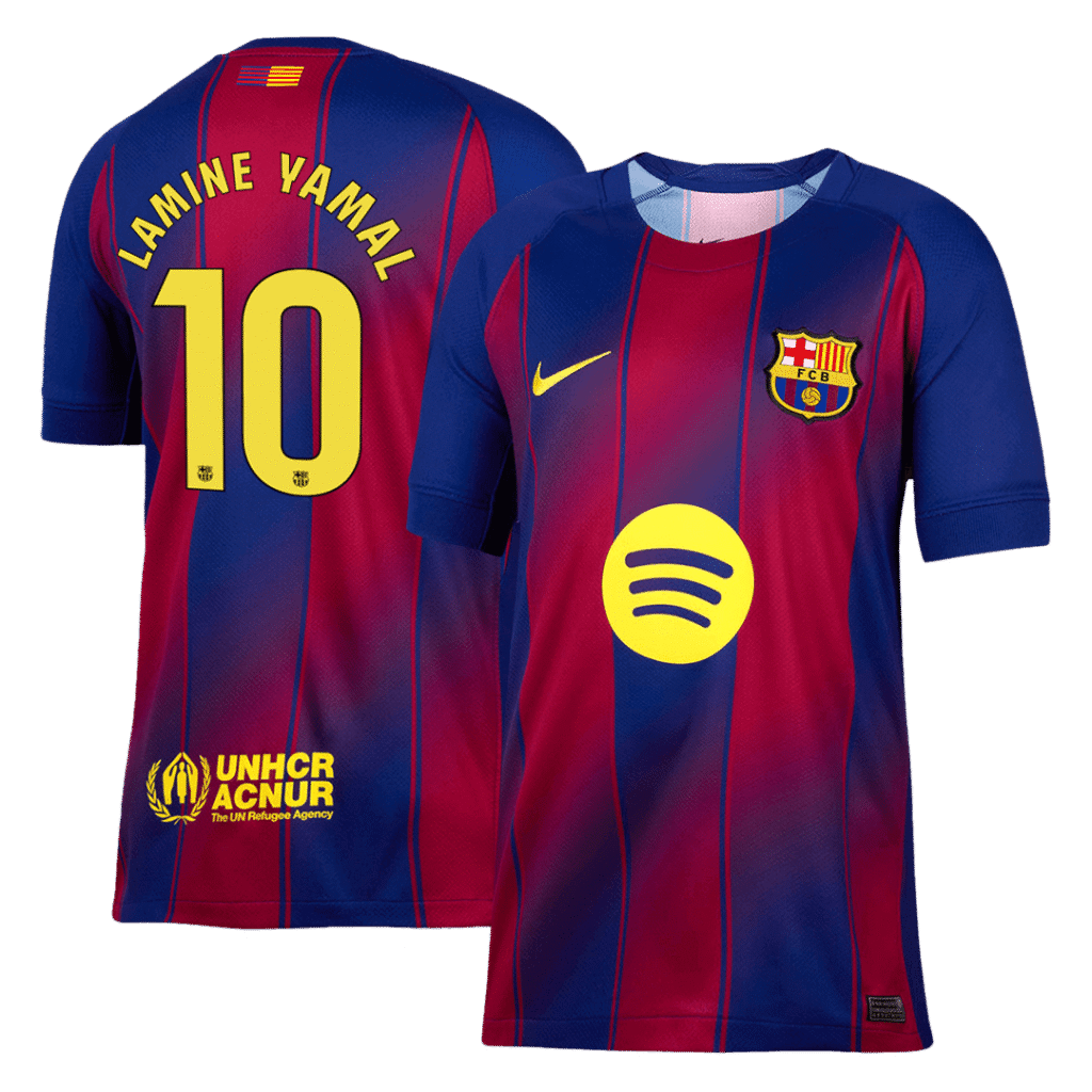 LAMINE YAMAL #10 Barcelona Home Soccer Jersey 2025/26