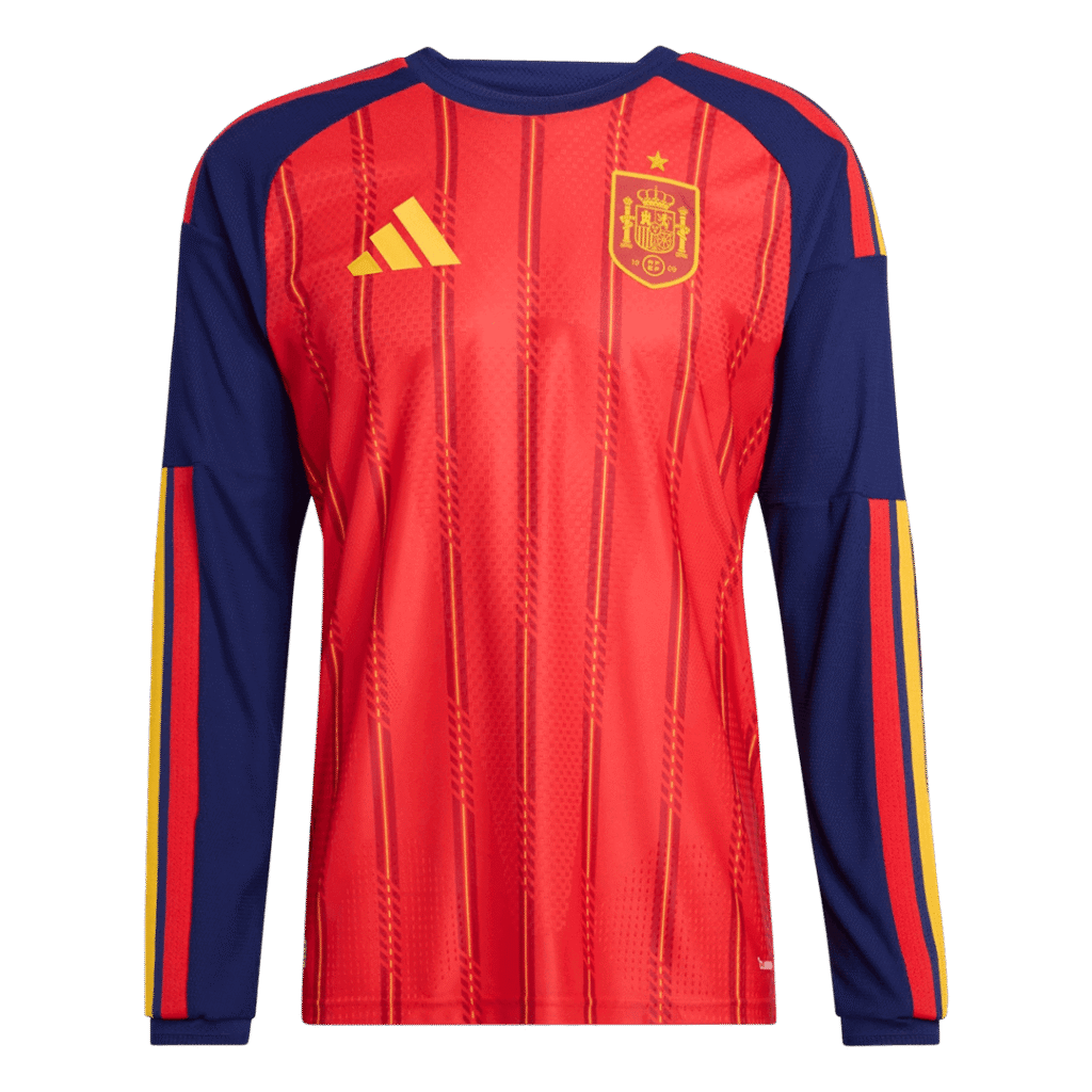 Spain Home Long Sleeve Player Version Jersey World Cup 2026
