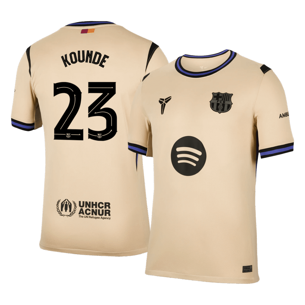 KOUNDE #23 Barcelona Away Soccer Jersey 2025/26 -UCL