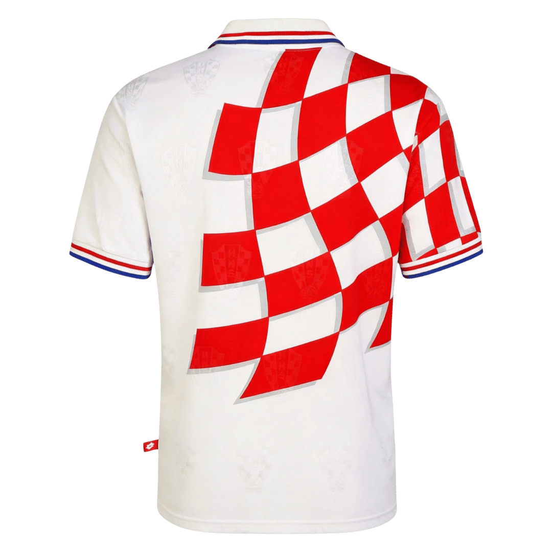 Retro Soccer Jersey Croatia Home World Cup 1998 - Image 7