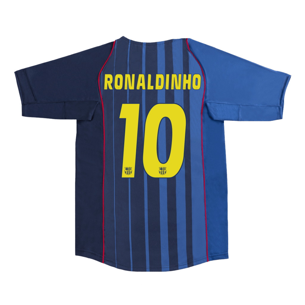 Retro Jersey RONALDINHO #10 Barcelona Retro Jersey Away Soccer Shirt 2004/05