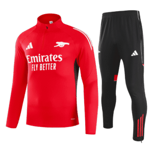 Arsenal 1/4 Zip Tracksuit 2025/26 Kids Red