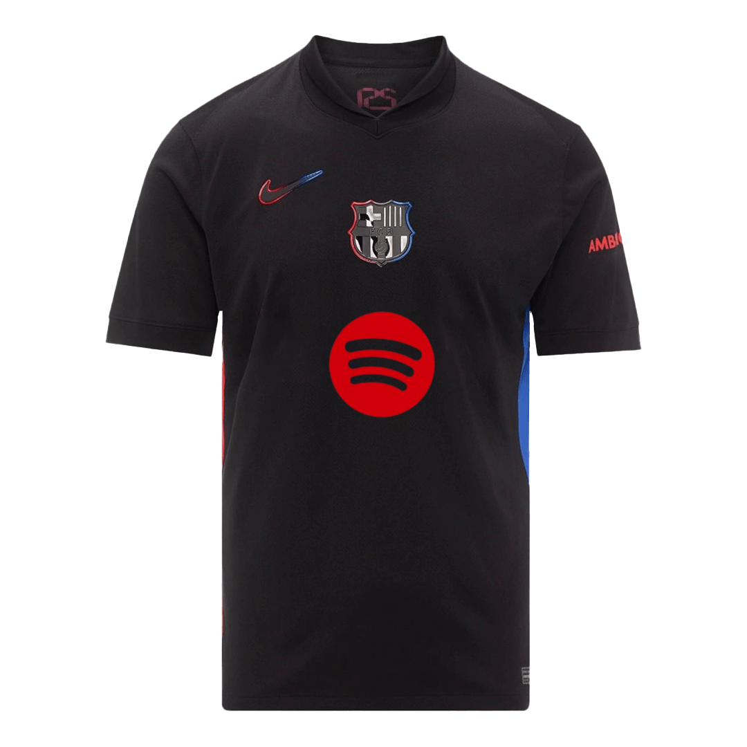 Barcelona LEWANDOWSKI #9 Soccer Jersey Away Custom Shirt 2024/25 Spotify Logo Without Text - Image 9