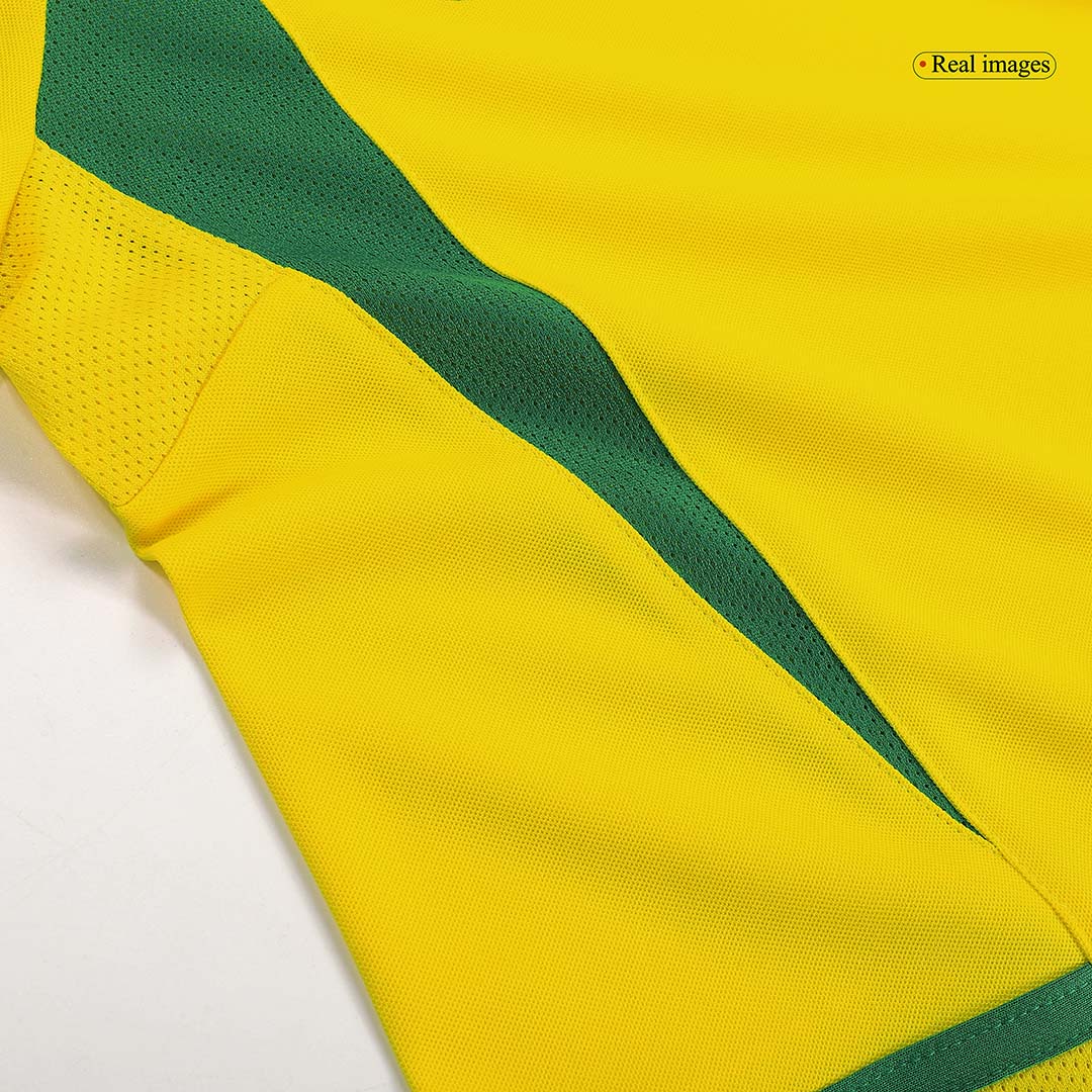 RONALDINHO #11 Brazil Retro Jersey Home Soccer Shirt 2002/03 - Image 8