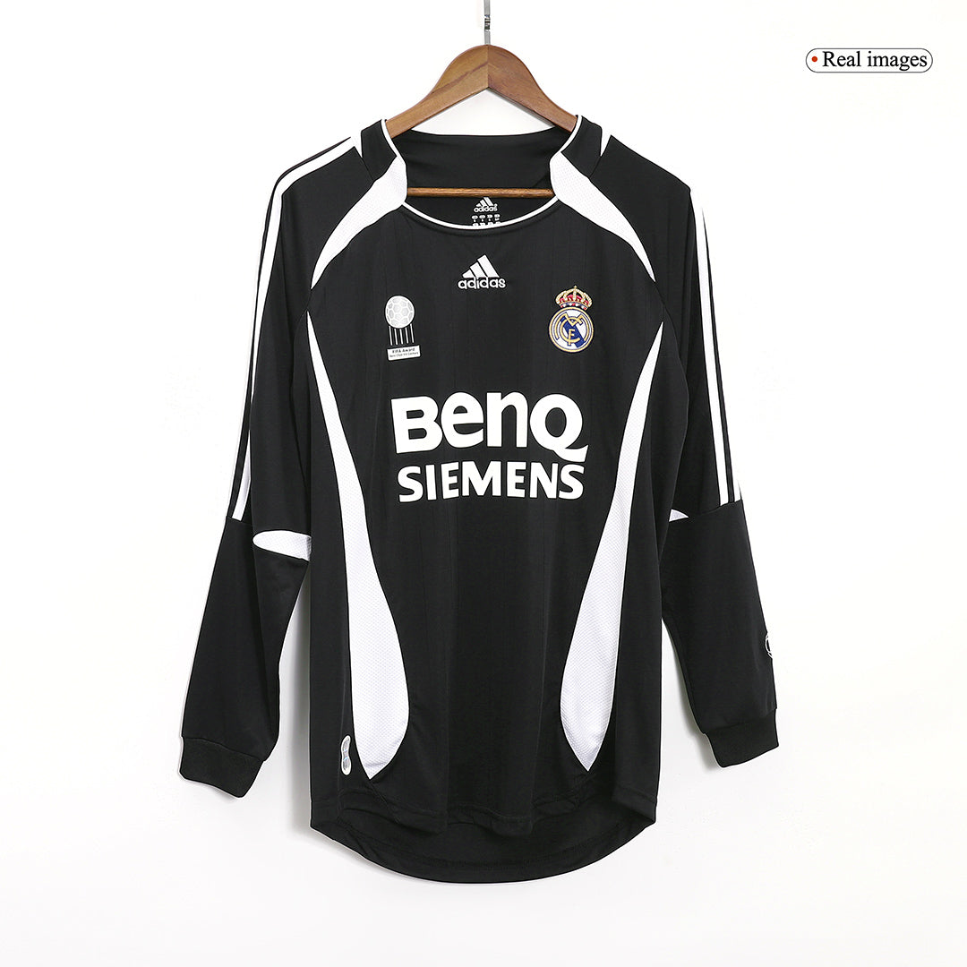 SERGIO RAMOS #4 Retro Real Madrid Jersey Away Soccer Shirt 2006/07 - Image 8