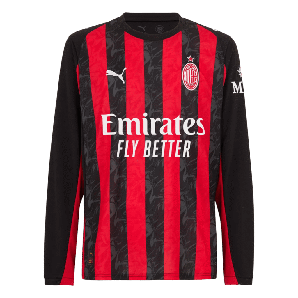 AC Milan Home Long Sleeve Jersey 2025/26