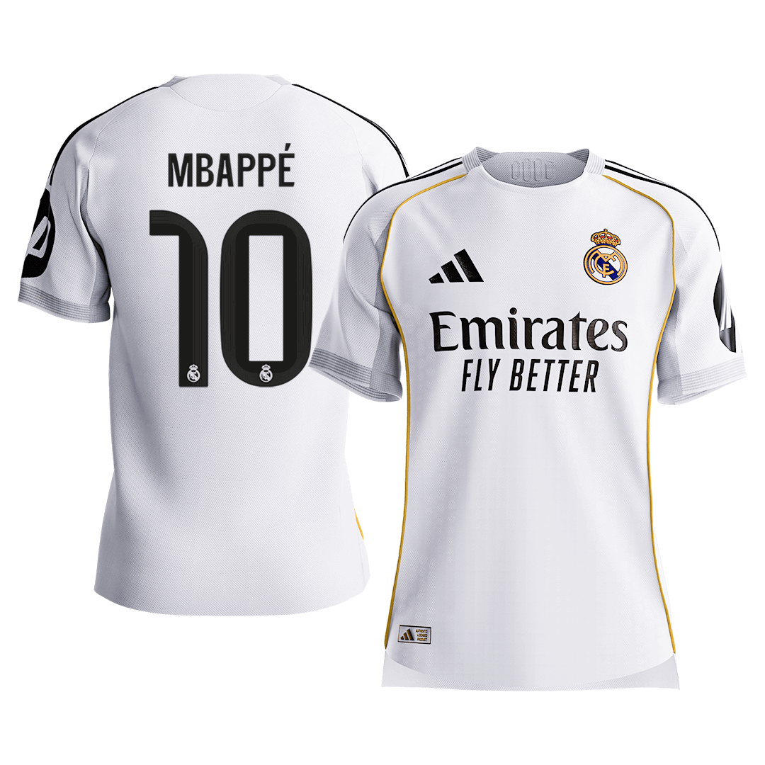 MBAPP?? #10 Real Madrid Home Authentic Soccer Jersey 2025/26