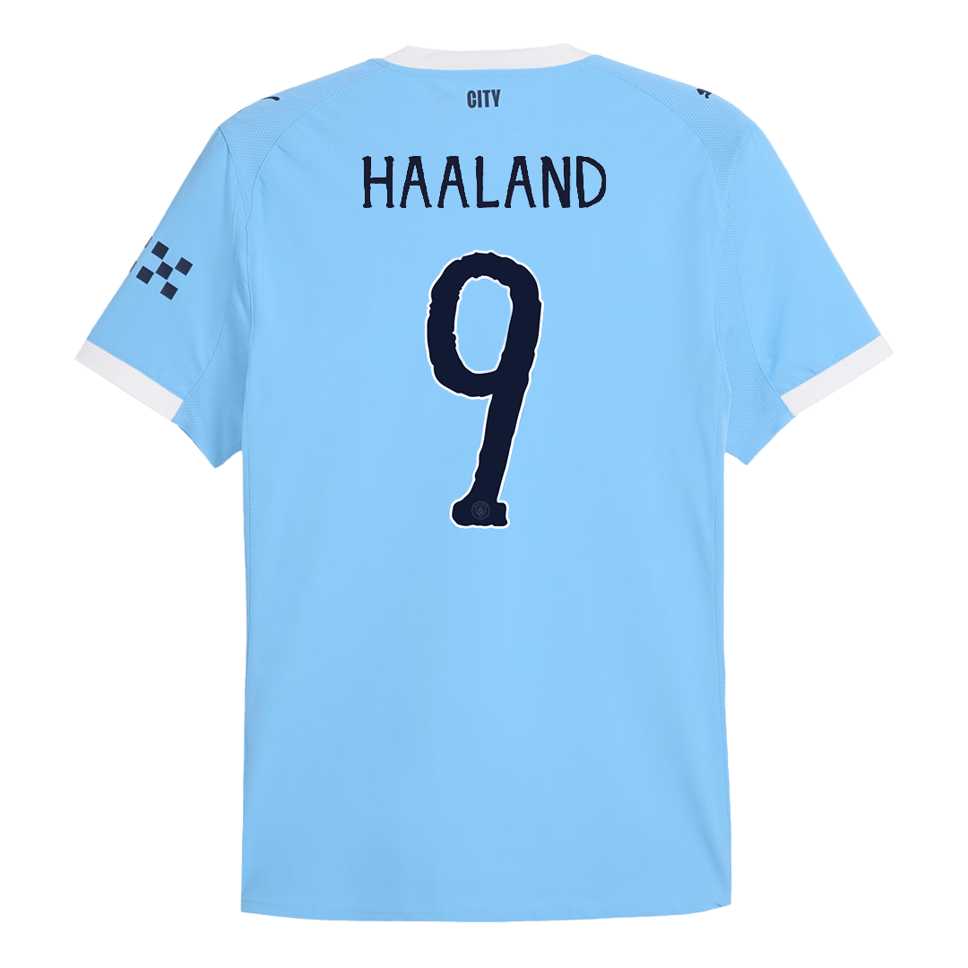 HAALAND #9 Authentic Manchester City Home Soccer Jersey 2025/26 Blue Jersey - Club World Cup - Image 13