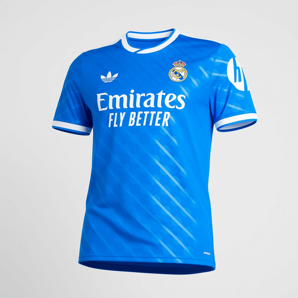 Authentic Real Madrid Third Away Soccer Jersey 2025/26 Blue
